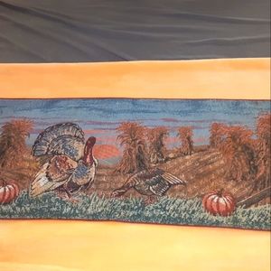 Thanksgiving tapestry table runner